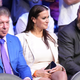 Vince McMahon, Stephanie McMahon, and Paul "Triple H" Levesque attend UFC 276 event at T-Mobile Arena.